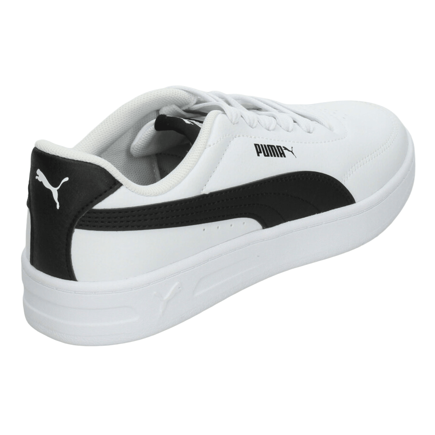 Tenis Puma Court Classic Clean Niño Blanco Casual Infantil T22-26 — imagen 4