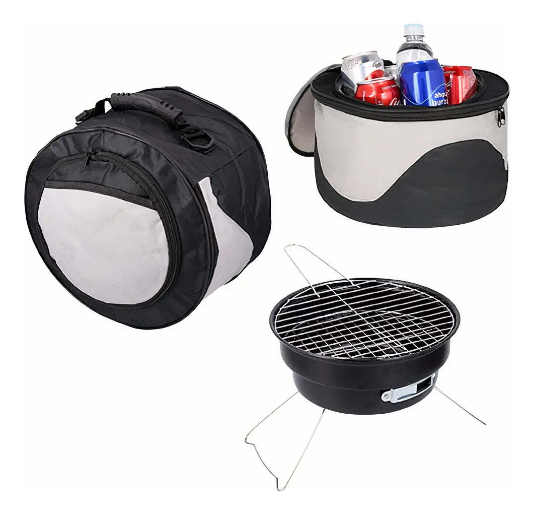 Asador Portatil Carbon con Hielera 5 litros — imagen 5