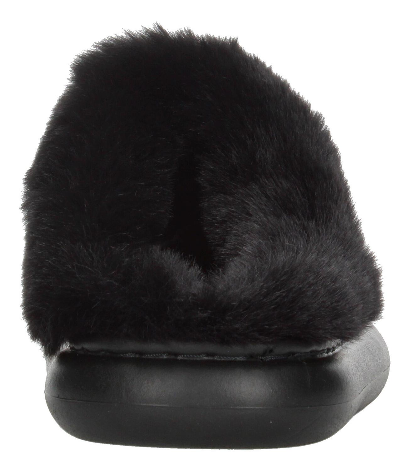 Pantuflas Mujer Berlín Negro De Peluche Cómodas Para Dama — imagen 7