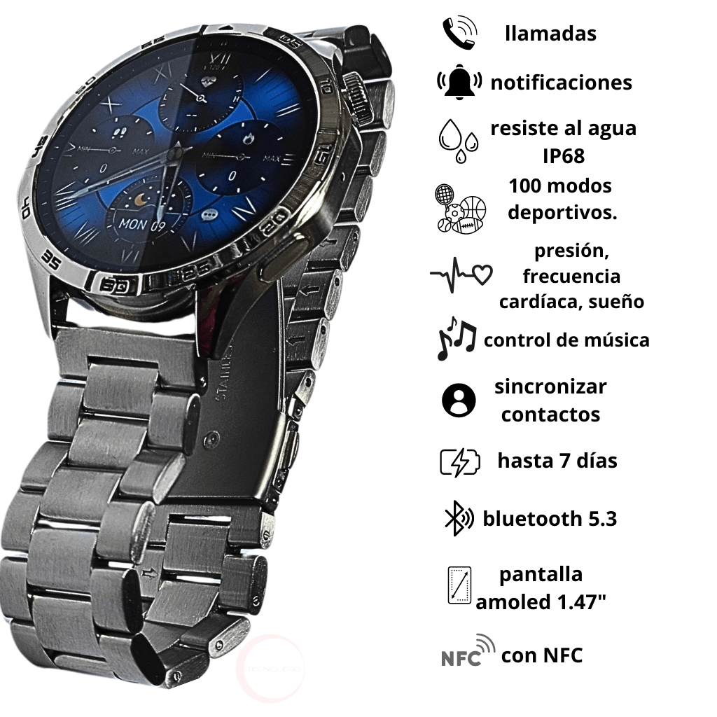 Combo G-Tide Power Smartwatch + G-Tide H21: Control Total y Sonido Premium en un Estilo Sofisticado — imagen 3