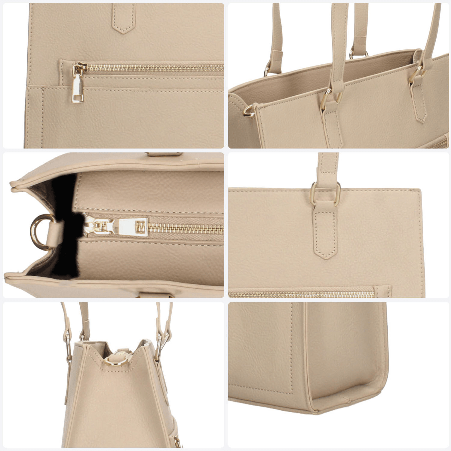 Bolsa Dama Abisai Handbags Beige Casual Mujer — imagen 5