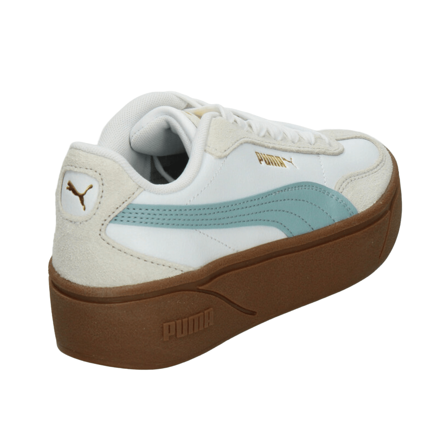 Tenis Puma Club II Dama Casual Plataforma Blanco Azul Mujer — imagen 4