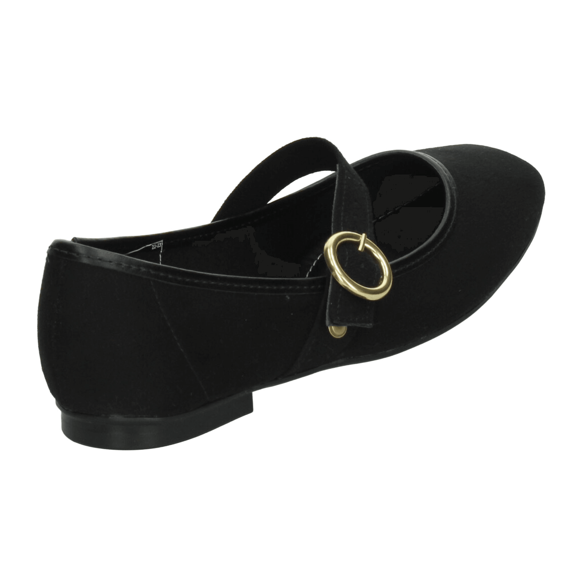 Flats Moleca Dama Casual Mary Jane Hebilla Negro Mujer — imagen 12