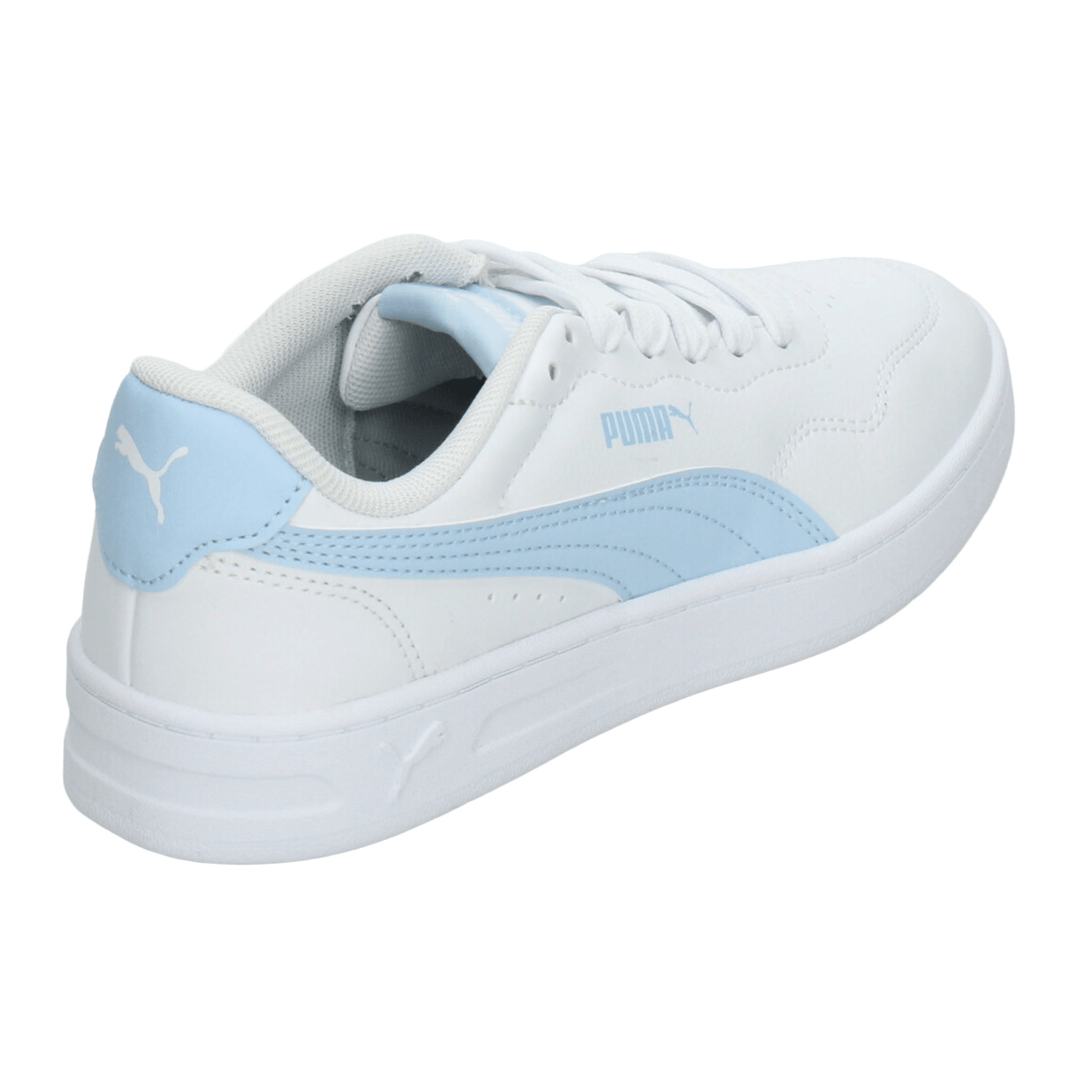Tenis Puma Court Lally Dama Casual Cintas Blanco Mujer — imagen 12