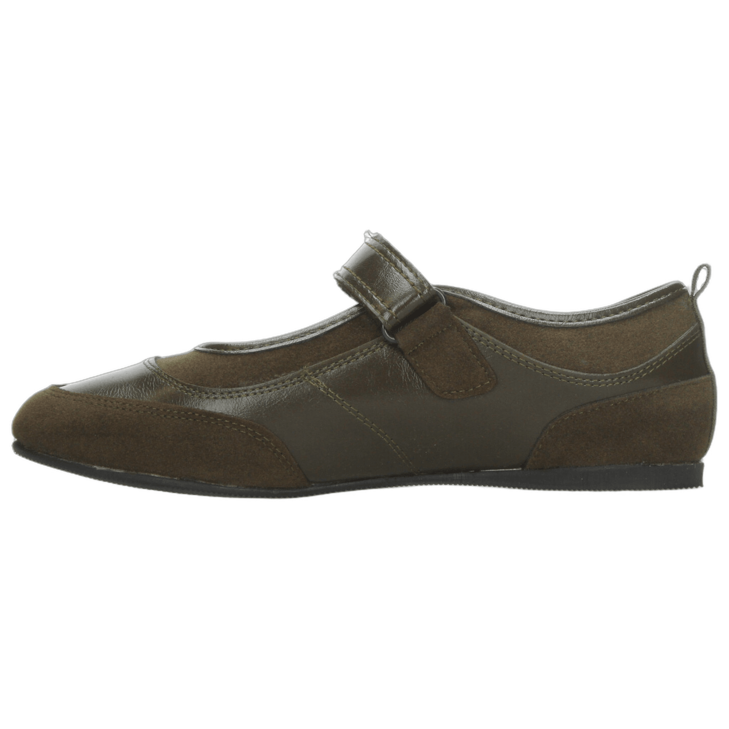 Flats Paulina Dama Verde Oliva Casual Mary Jane Mujer — imagen 6