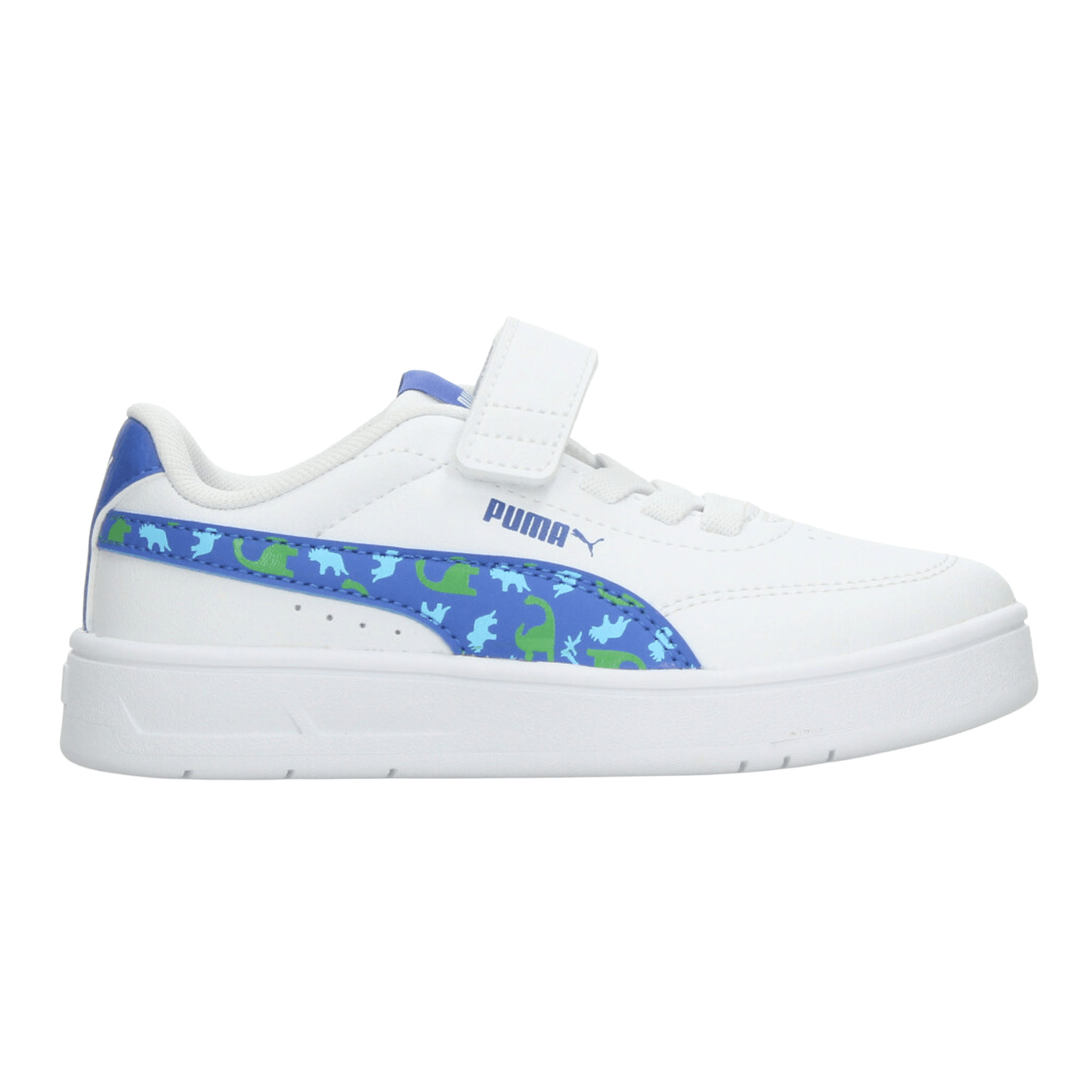 Tenis Puma Court Classic Clean Niño Casual Azul Infantil T16-22 — imagen 1