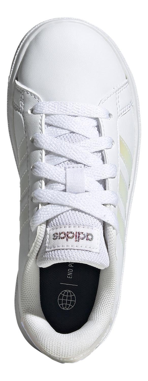 Tenis adidas Grand Court Niña Casual Cintas Ajustables Blanco Infantil T17-25 — imagen 6