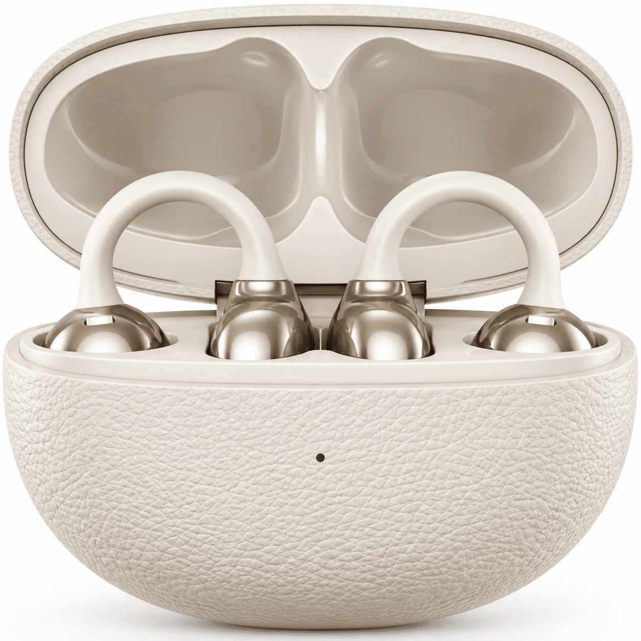 Audífonos clip Bluetooth TWS CX-11 Earhook ENC USB-C Dorados — imagen 7