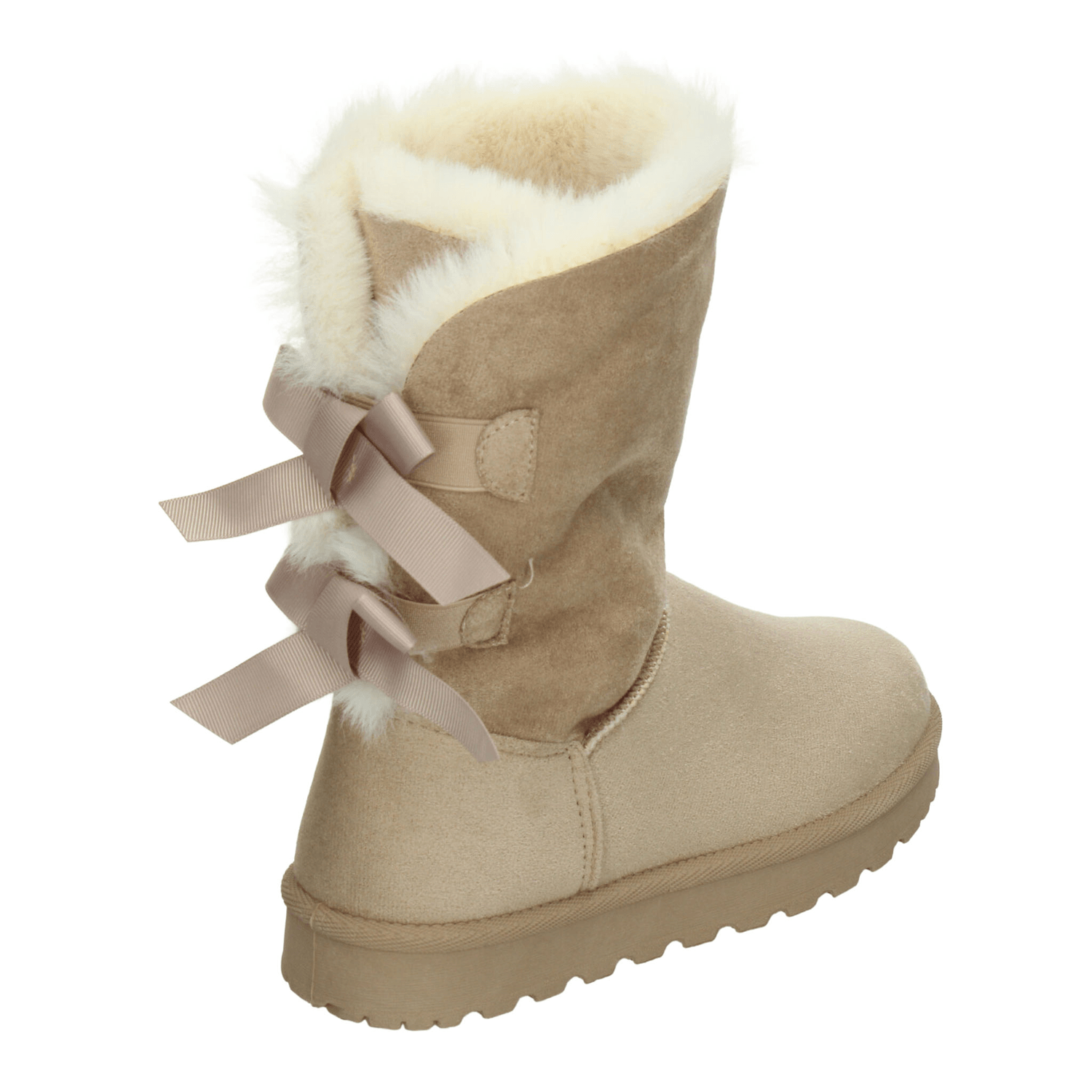 Bota Berlin Dama Casual Peluche Cómodo Beige Mujer — imagen 3