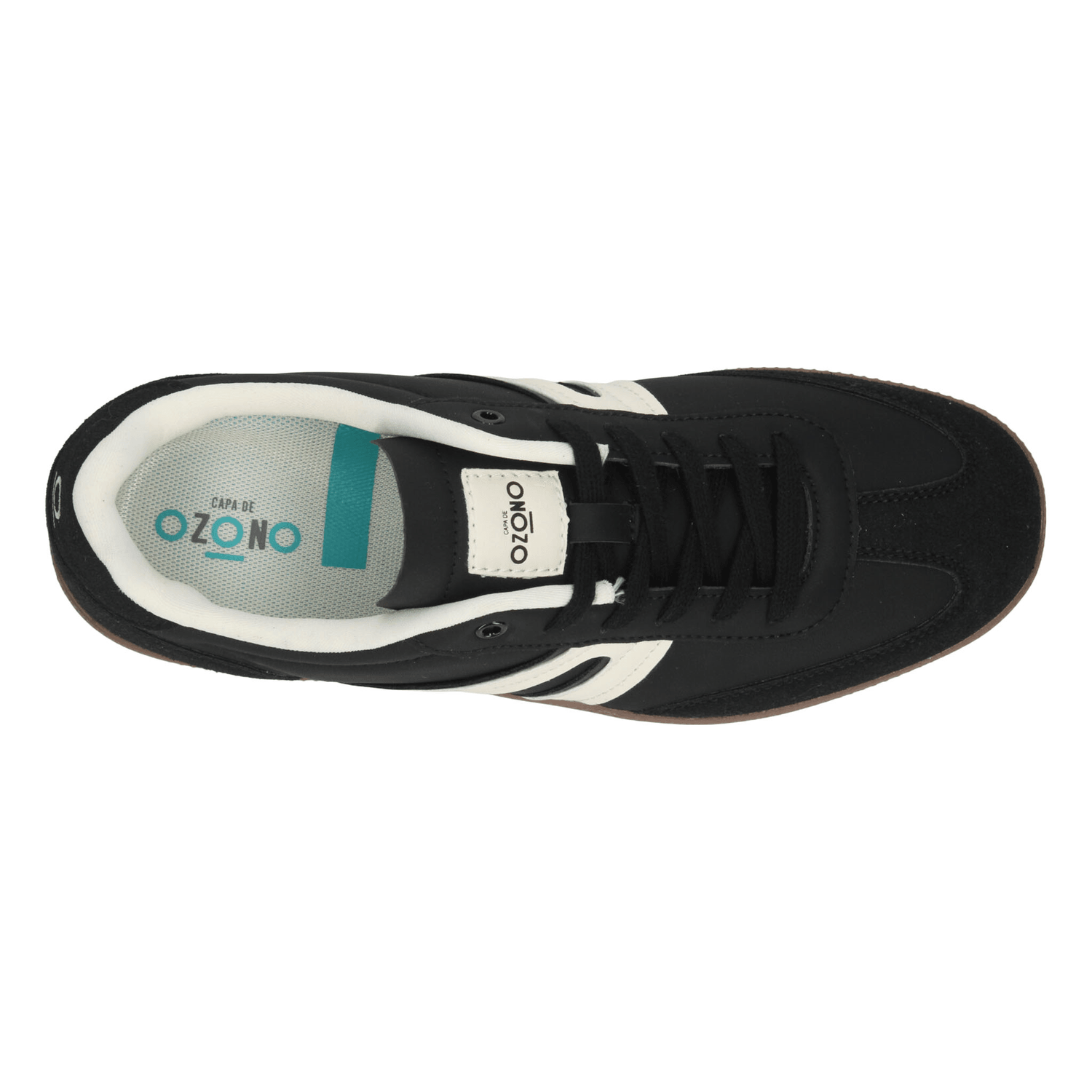 Tenis Ozono Hombre Negro Casual Cintas Cómodo Caballero — imagen 9