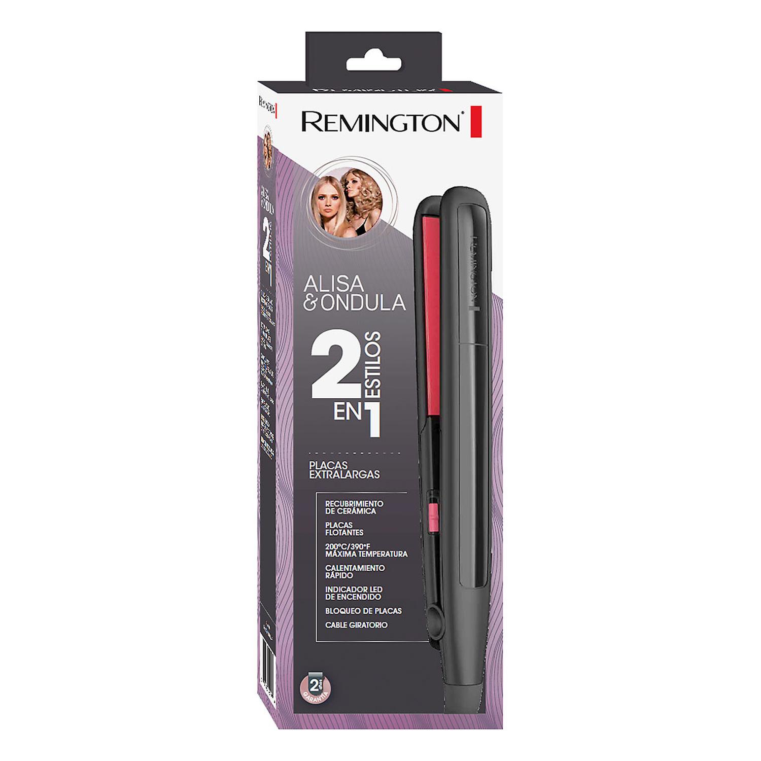 Plancha Alisadora Remington S1A100 Alisa y Ondula 2 Pzas — imagen 2