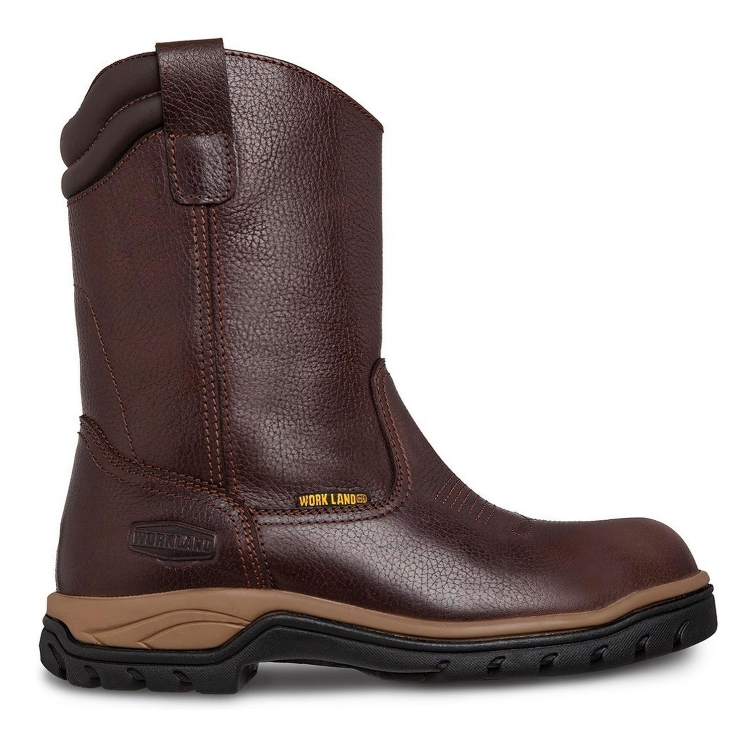 Bota Roper Con Casco Cafe Workland — imagen 1