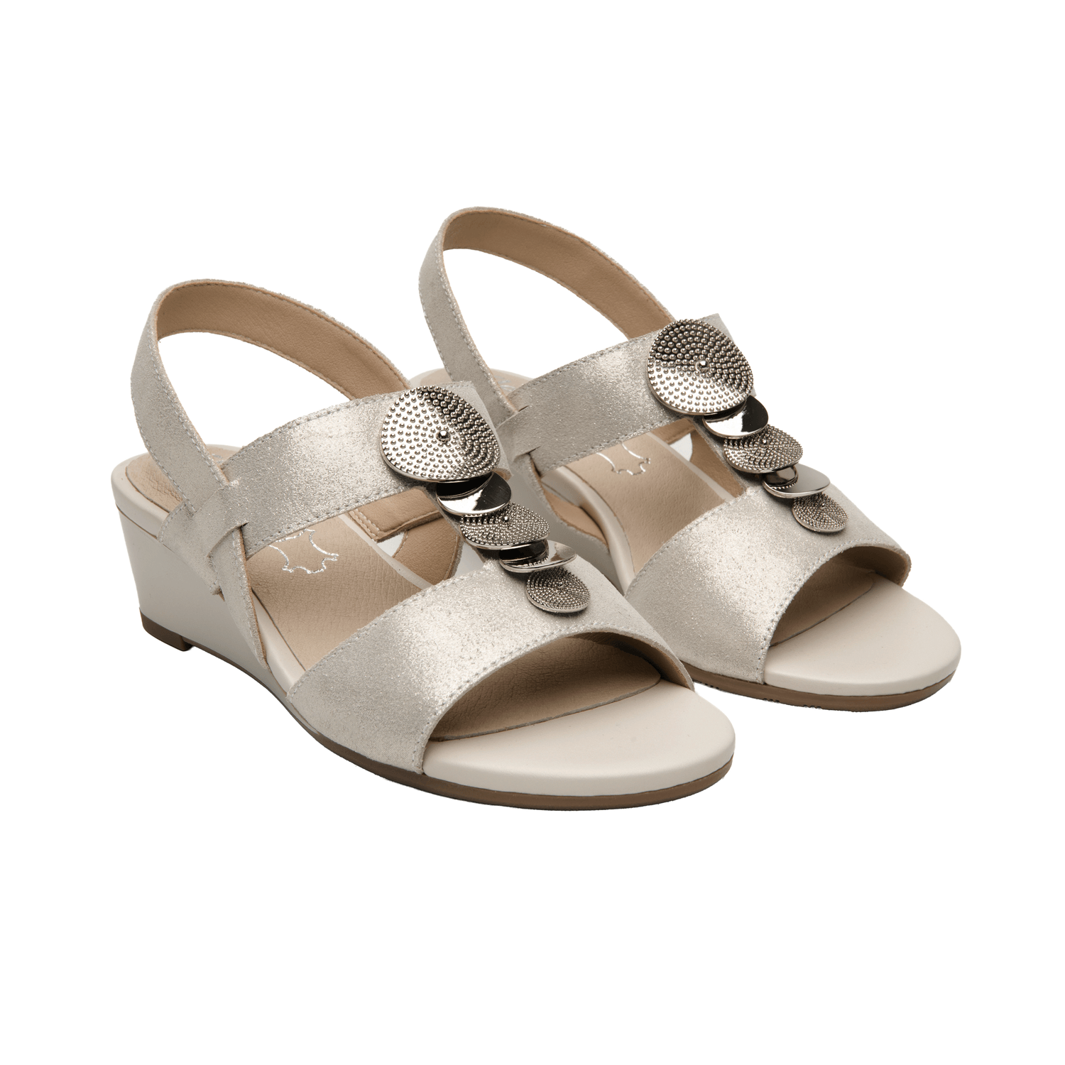 Sandalias Dama Flexi Dorado Casual Mujer — imagen 5