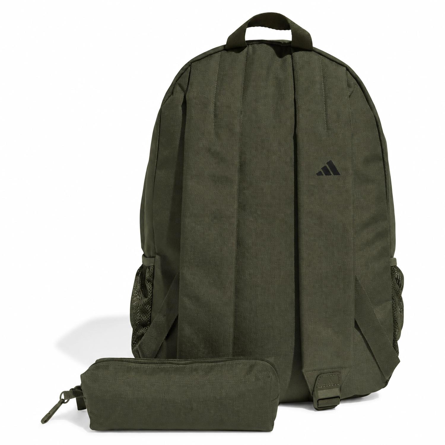 Mochila Unisex Adidas Classic 23 Olivo Escolar 23L — imagen 4