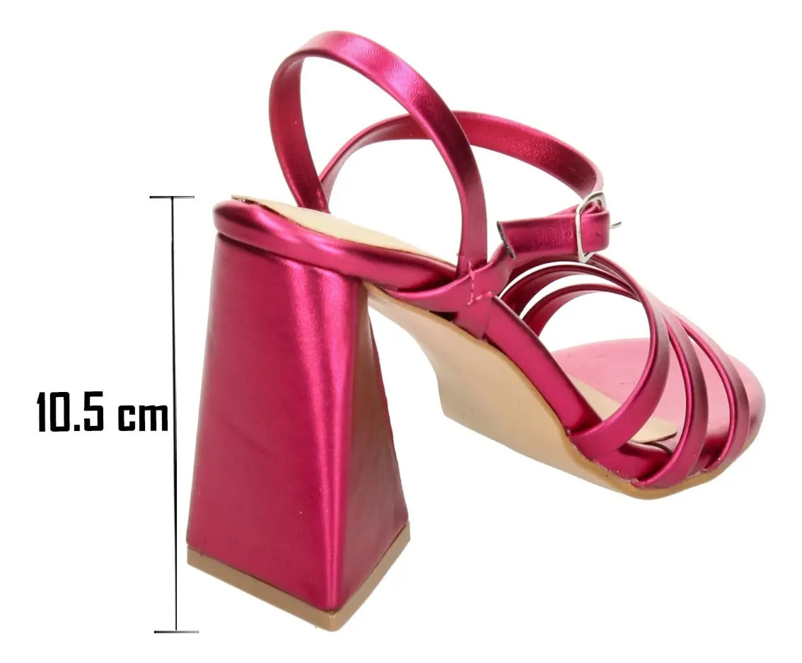 Sandalias Perez Lete Dama Fiesta Fucsia Mujer — imagen 15