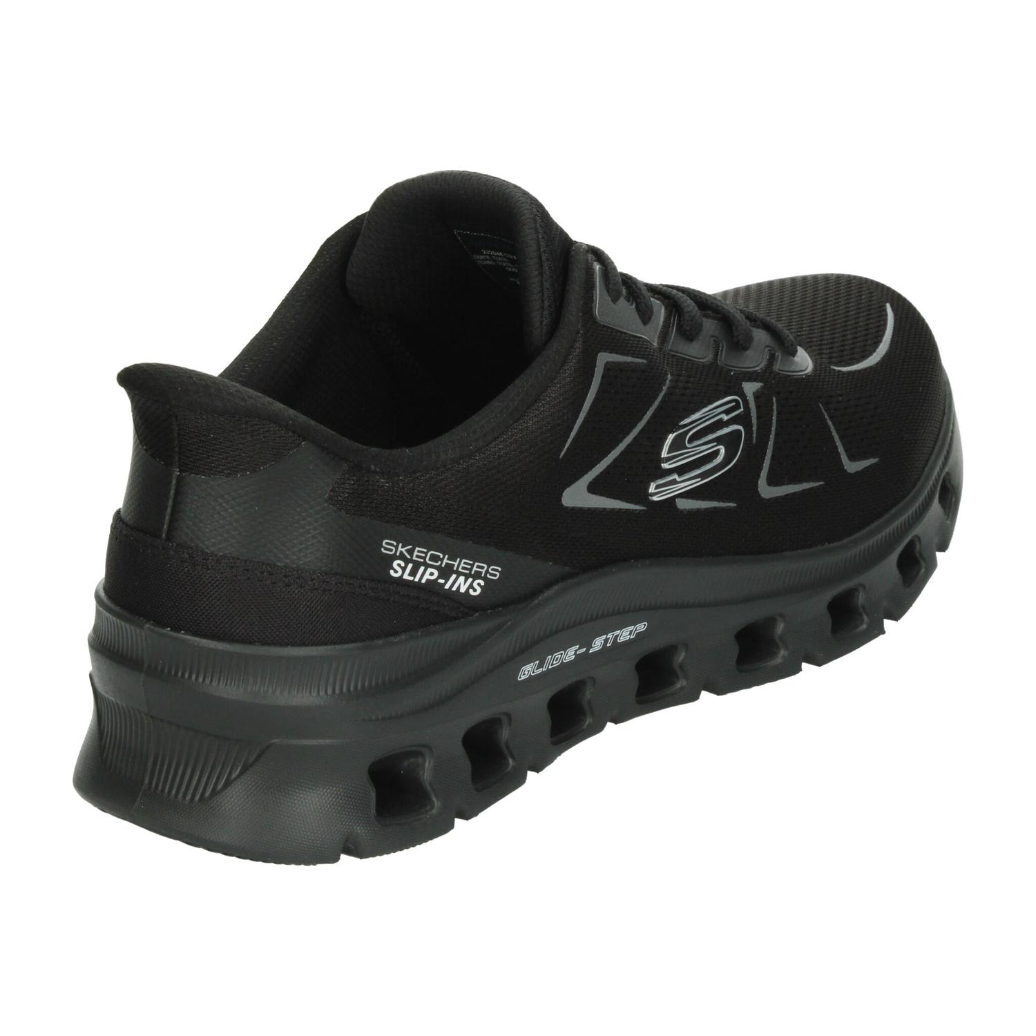 Tenis Skechers Glide-Step Hombre Deportivo Negro Caballero — imagen 3