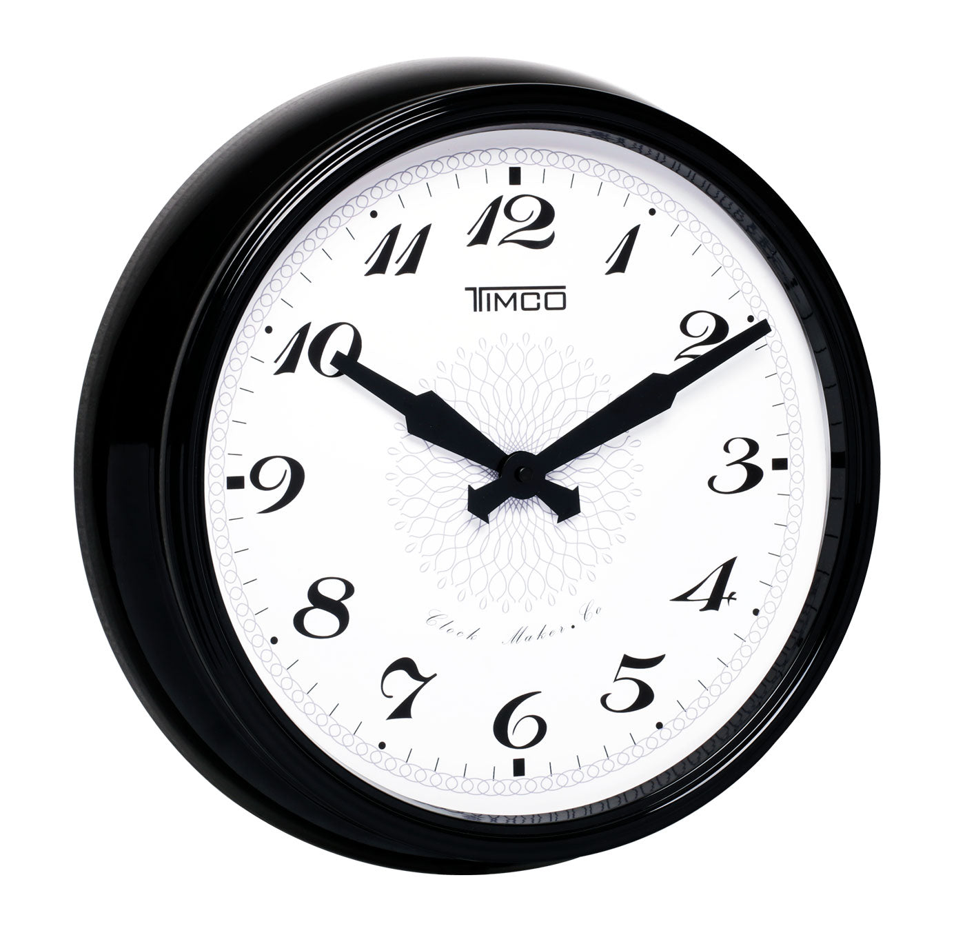 Reloj de Pared Analógico Estilo Contemporáneo Marco de Aluminio Cubierta de Vidrio Timco HYW118N — imagen 2