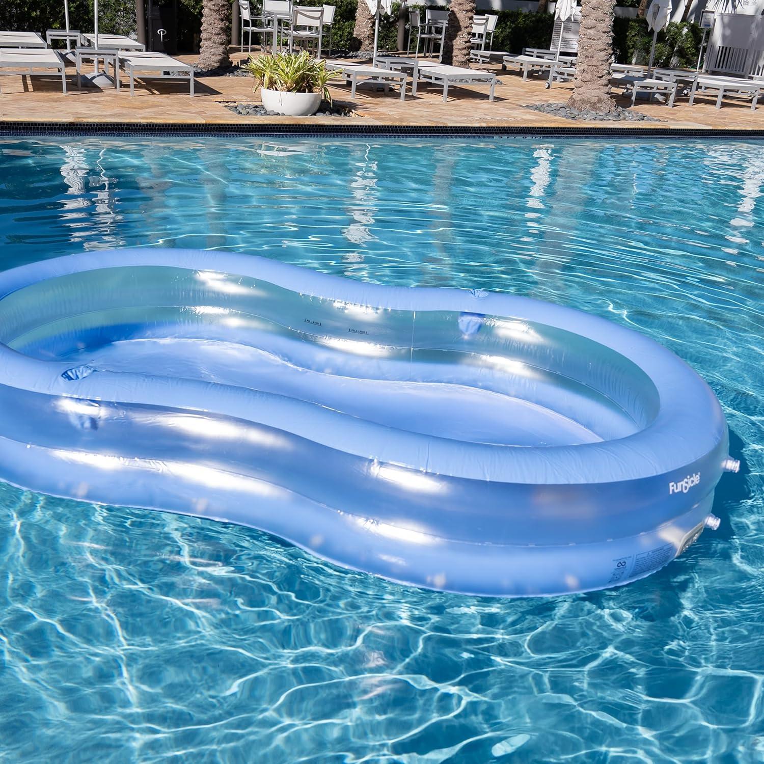 ALBERCA INFLABLE LAGOON CON LUCES LED PLASTICO — imagen 3