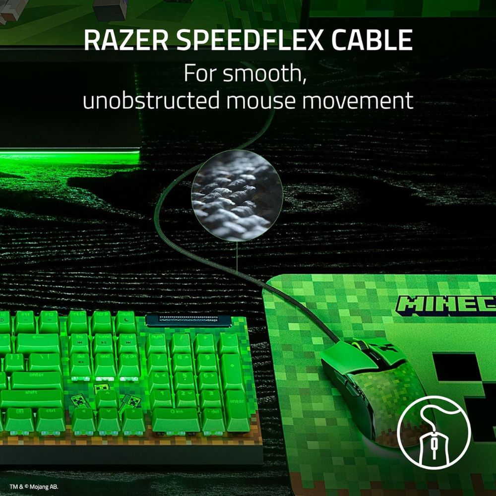 Mouse Alambrico Razer Cobra - Minecraft Edition — imagen 10