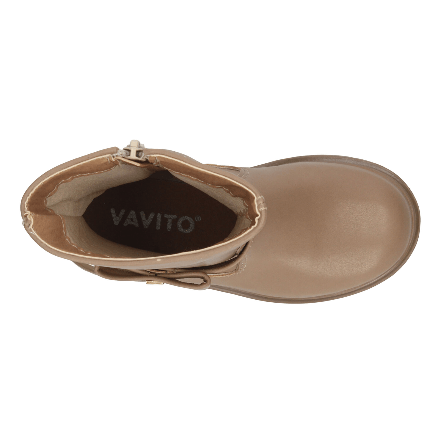Bota Vavito Niña Beige Casual Larga Cierre Infantil T18-22 — imagen 9