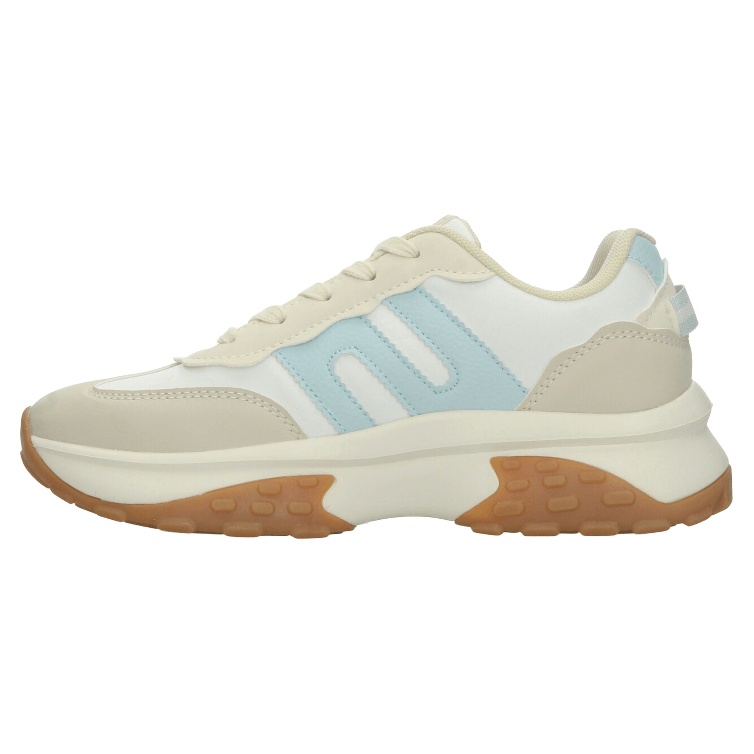 Tenis Ozono Dama Casual Plataforma Blanco Azul Mujer — imagen 5