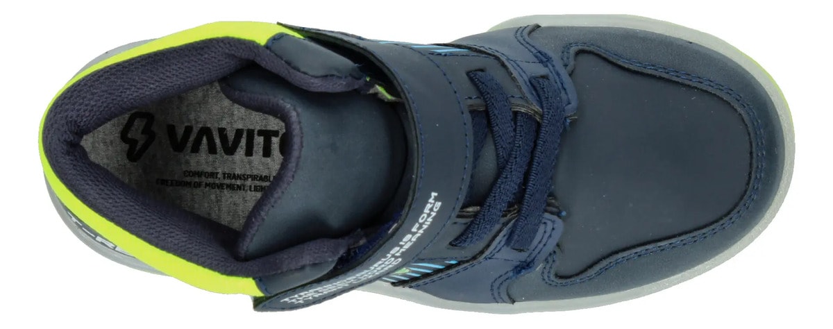 Tenis Vavito T-rex Niño Casual Tipo Botín Azul Marino Infantil T18-21 — imagen 17