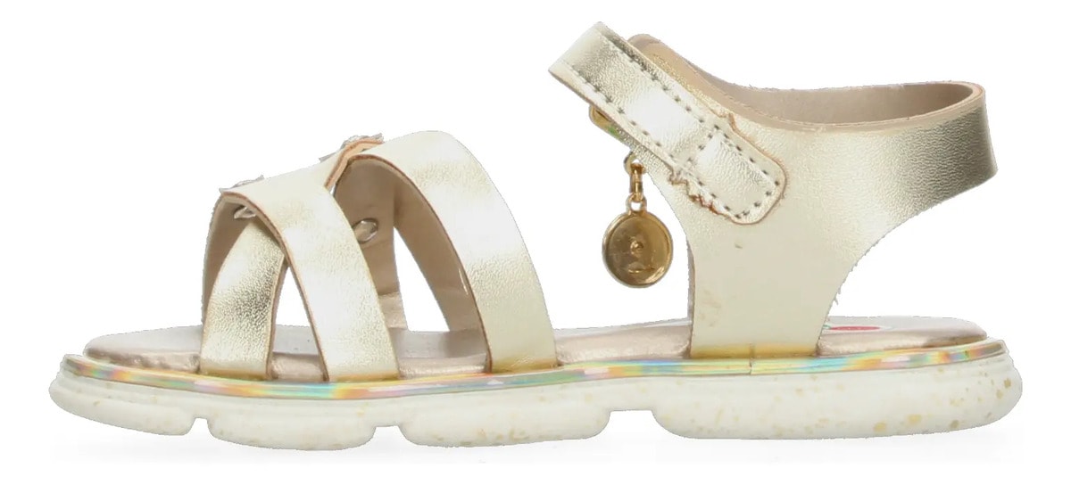 Sandalias Mini Burbujas Niña Casual Dorado Infantil T15- 22 — imagen 11