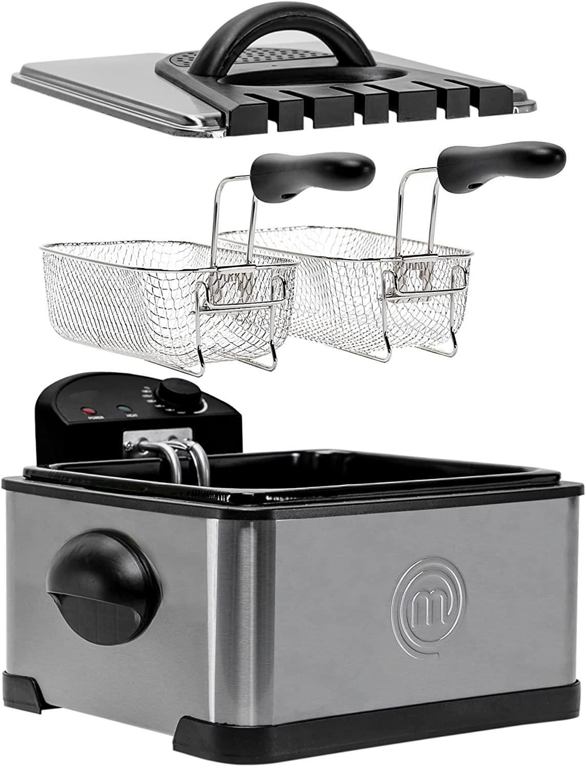 Freidora de Aceite Triple-Basket 4 l Acero Masterchef — imagen 3