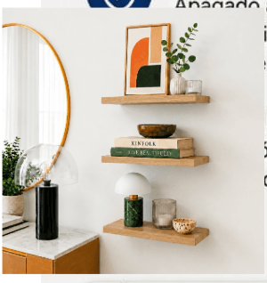 Repisas Flotantes de Madera 30 x 15 cm – Set para Decoración de Pared — imagen 2