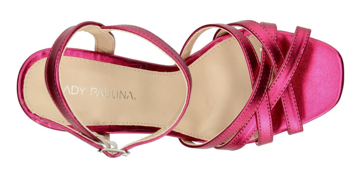 Sandalias Dama Paulina Rosa De Fiesta Mujer — imagen 9