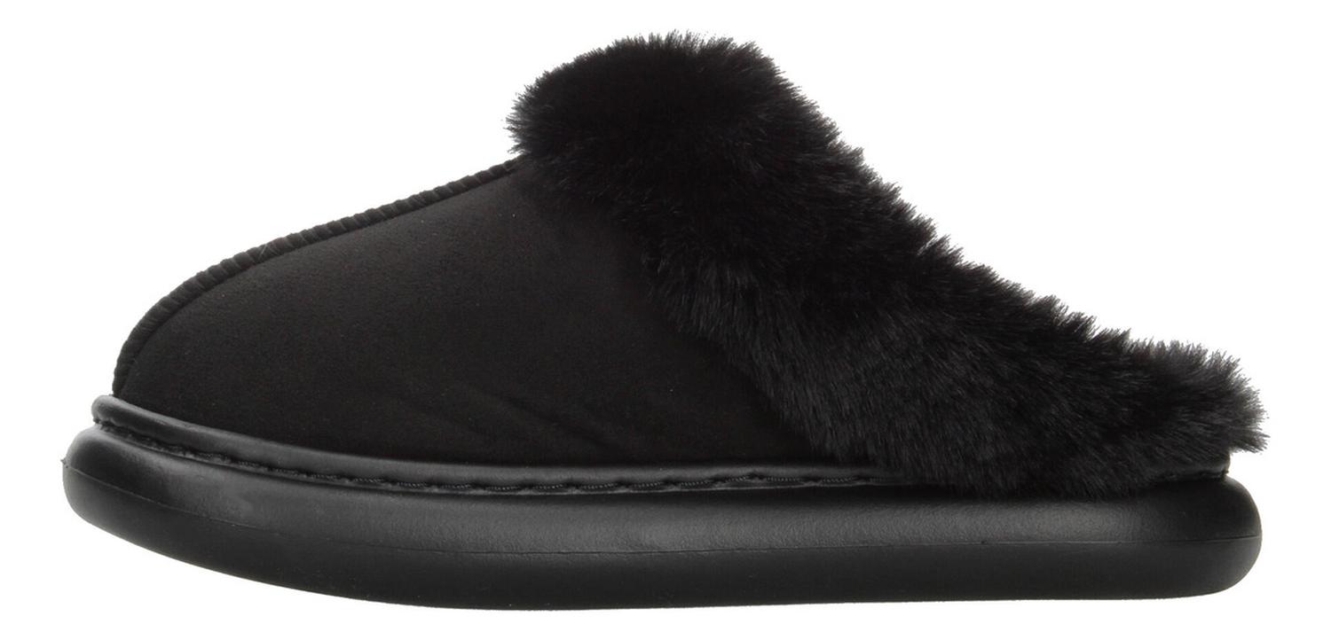 Pantuflas Mujer Berlín Negro De Peluche Cómodas Para Dama — imagen 5