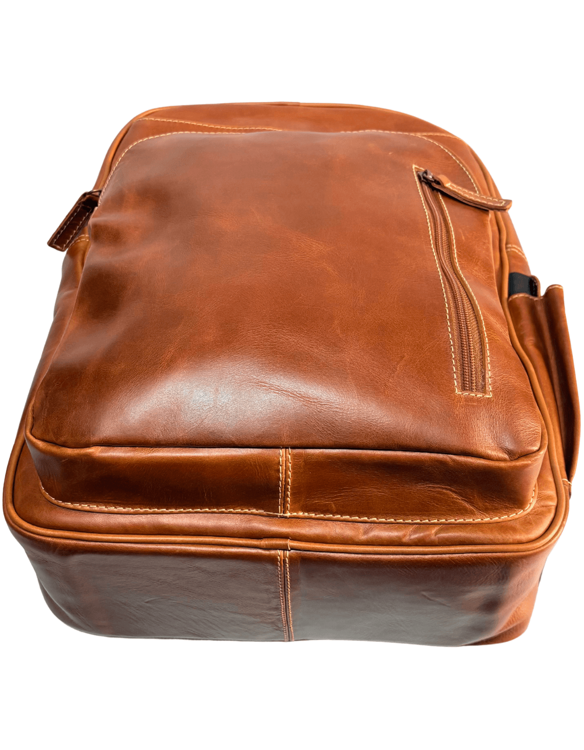 Mochila Grande De Piel Legitima Genuina Espaciosa Bp011 — imagen 7
