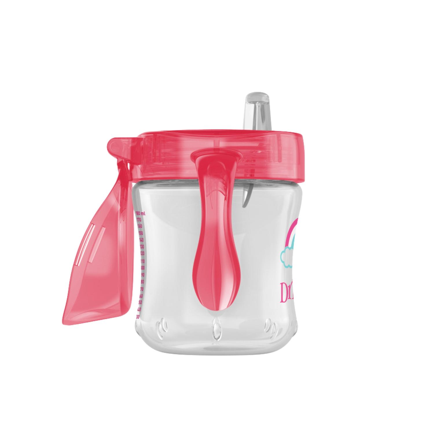Vaso Antiderrame Dr. Brown´s 180 Ml 6+m Boquilla Blanda Color Rosa — imagen 3