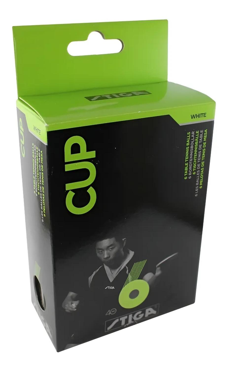 Caja 6 Pelotas Ping Pong Cup Plastico Stiga Cup Profesional Pin Pon — imagen 2
