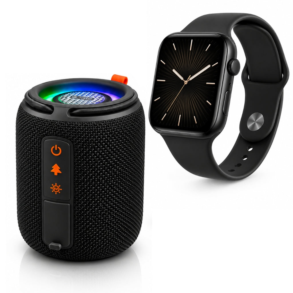 Smattwatch MIRCROWEAR S11 Mensajería, Llamadas, Audios, Emojis y Funciones Deportivas y Bocina G-Tide SV30 con Luces LED y Sonido Hi-Fi — imagen 2