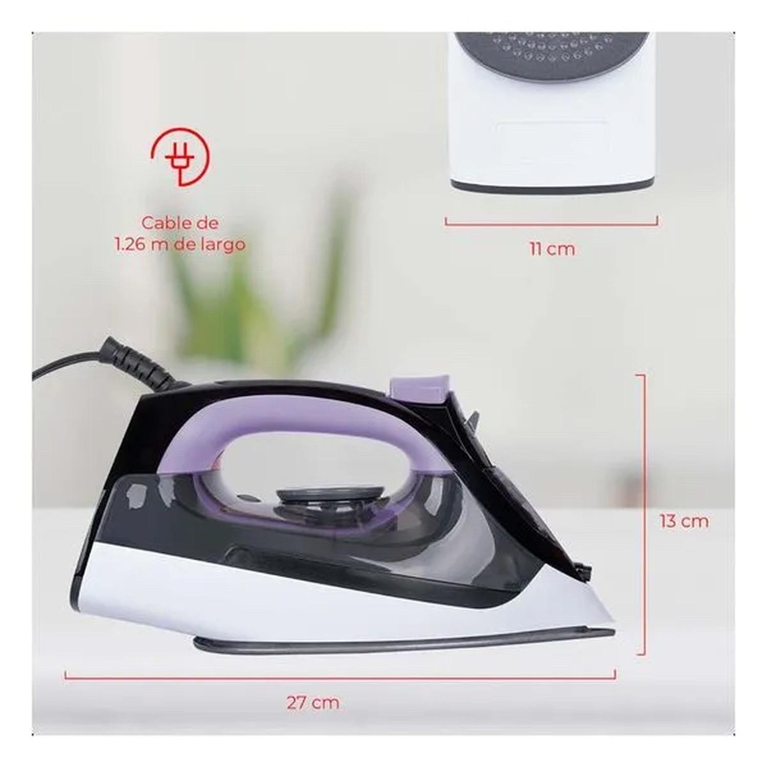 Plancha de Vapor Daewoo 1100W Compacta Eficiente — imagen 4