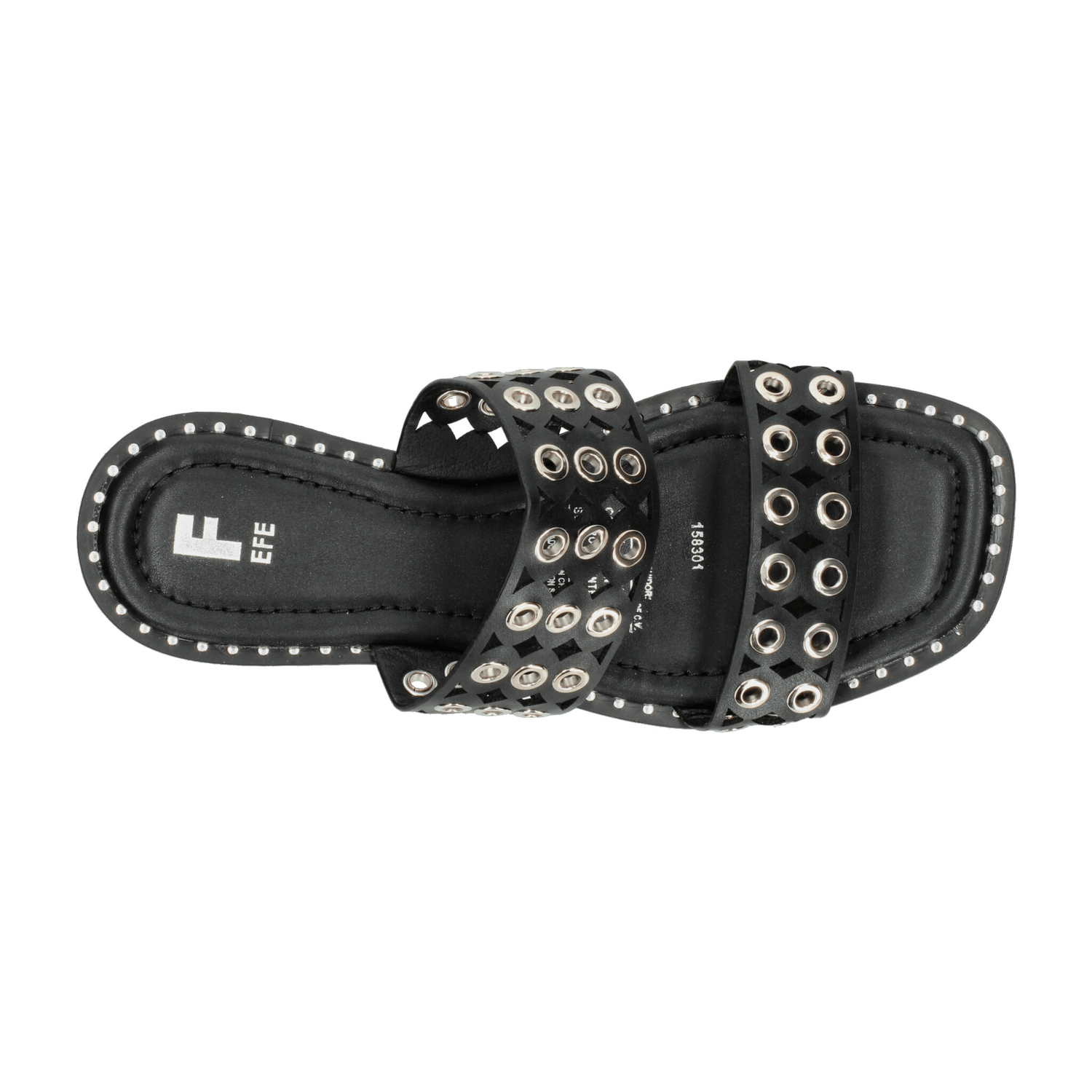 Sandalias Dama Efe Negro Casual Mujer — imagen 9