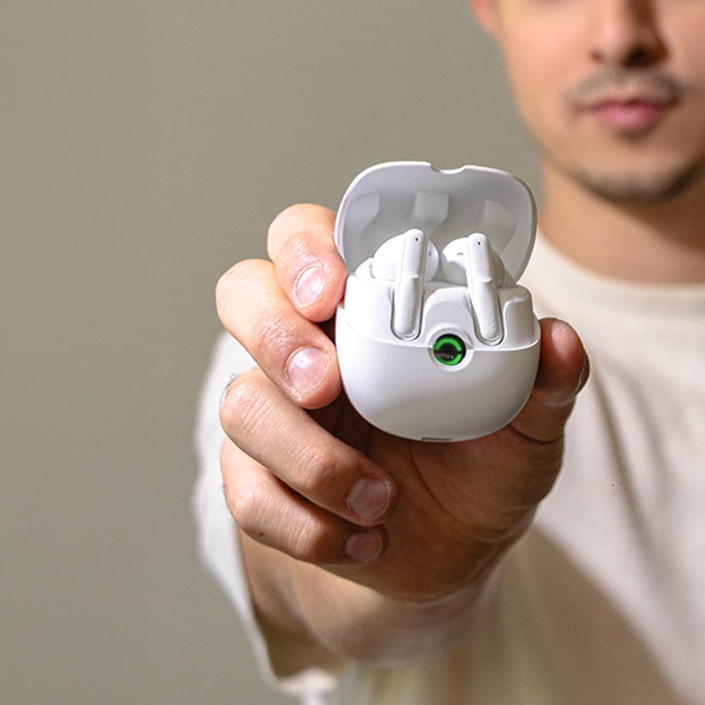 Audifonos Inalámbricos Tws Nebula STF 36hrs Uso Ultra ANC 6 Micrófonos Protección IPX4 — imagen 6