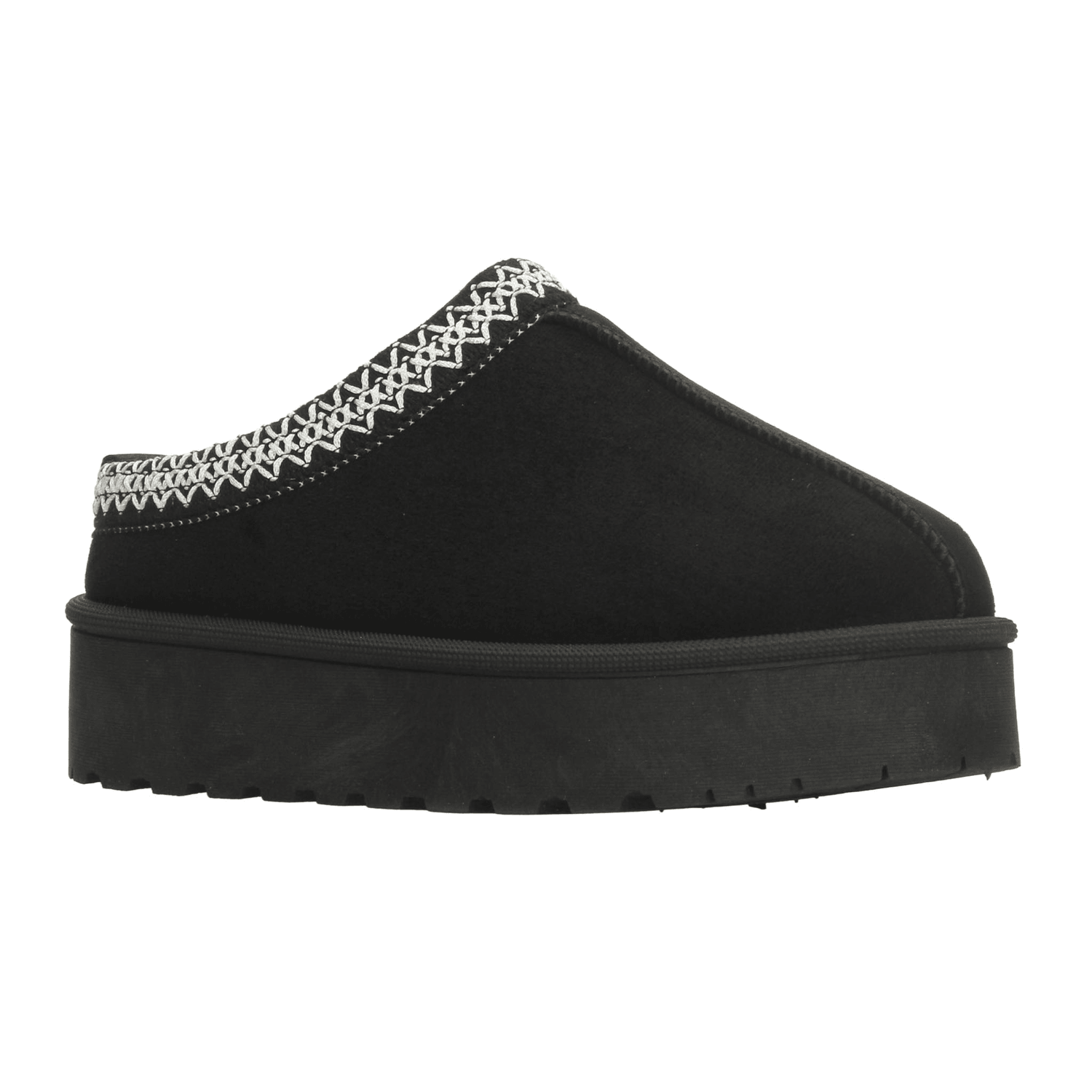 Zapato Perugia Dama Negro Zueco Casual Pantufla Plataforma Mujer — imagen 3