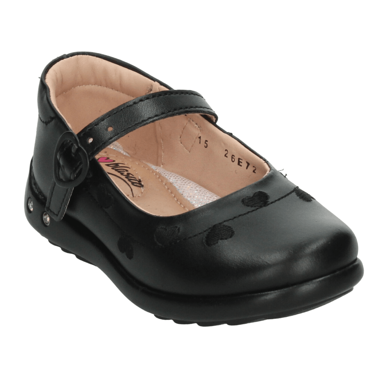 Zapato Blasito Niña Escolar Hebilla Negro Infantil T15-18 — imagen 4
