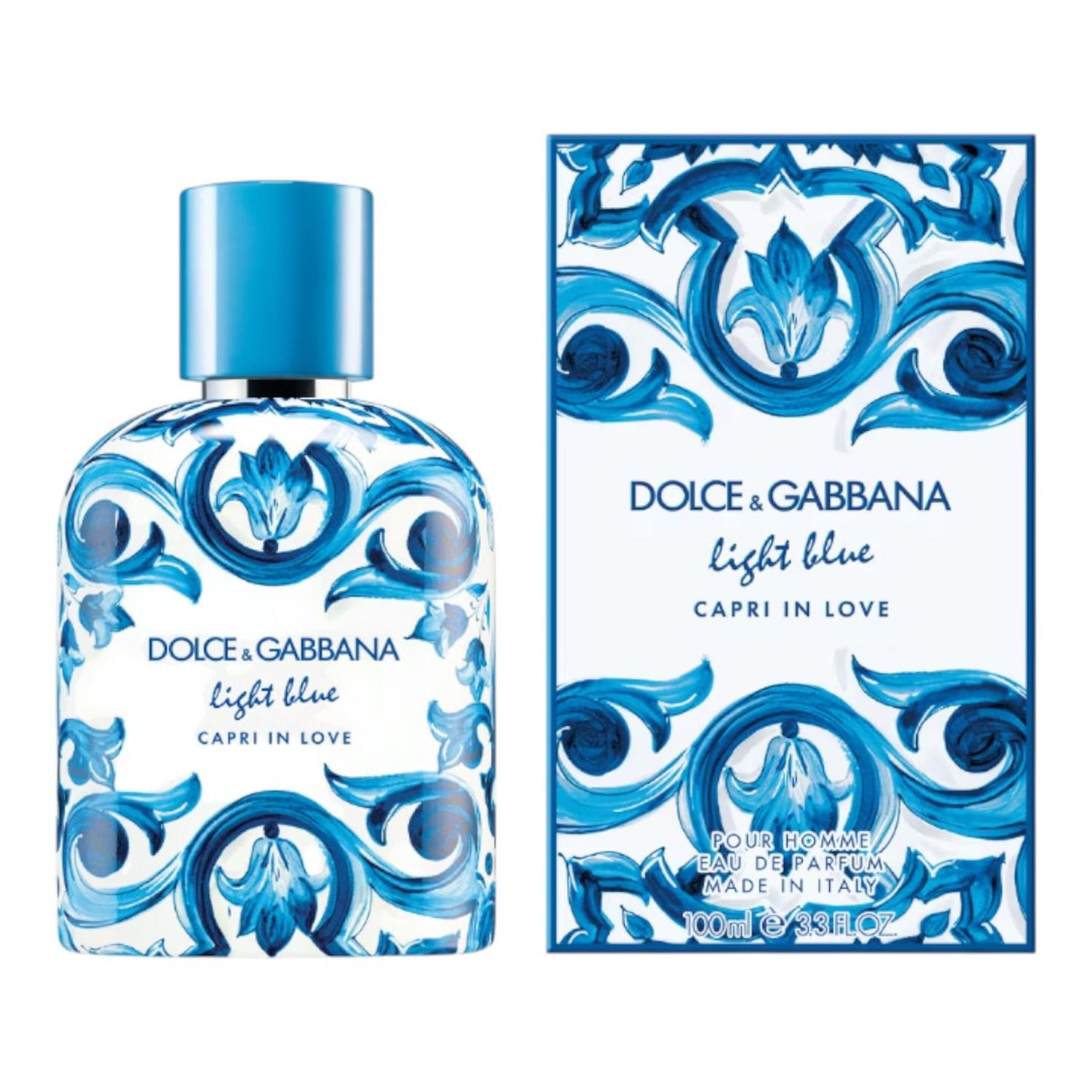 DOLCE & GABBANA LIGHT BLUE CAPRI IN LOVE POUR HOMME EDP 100 ML — imagen 3