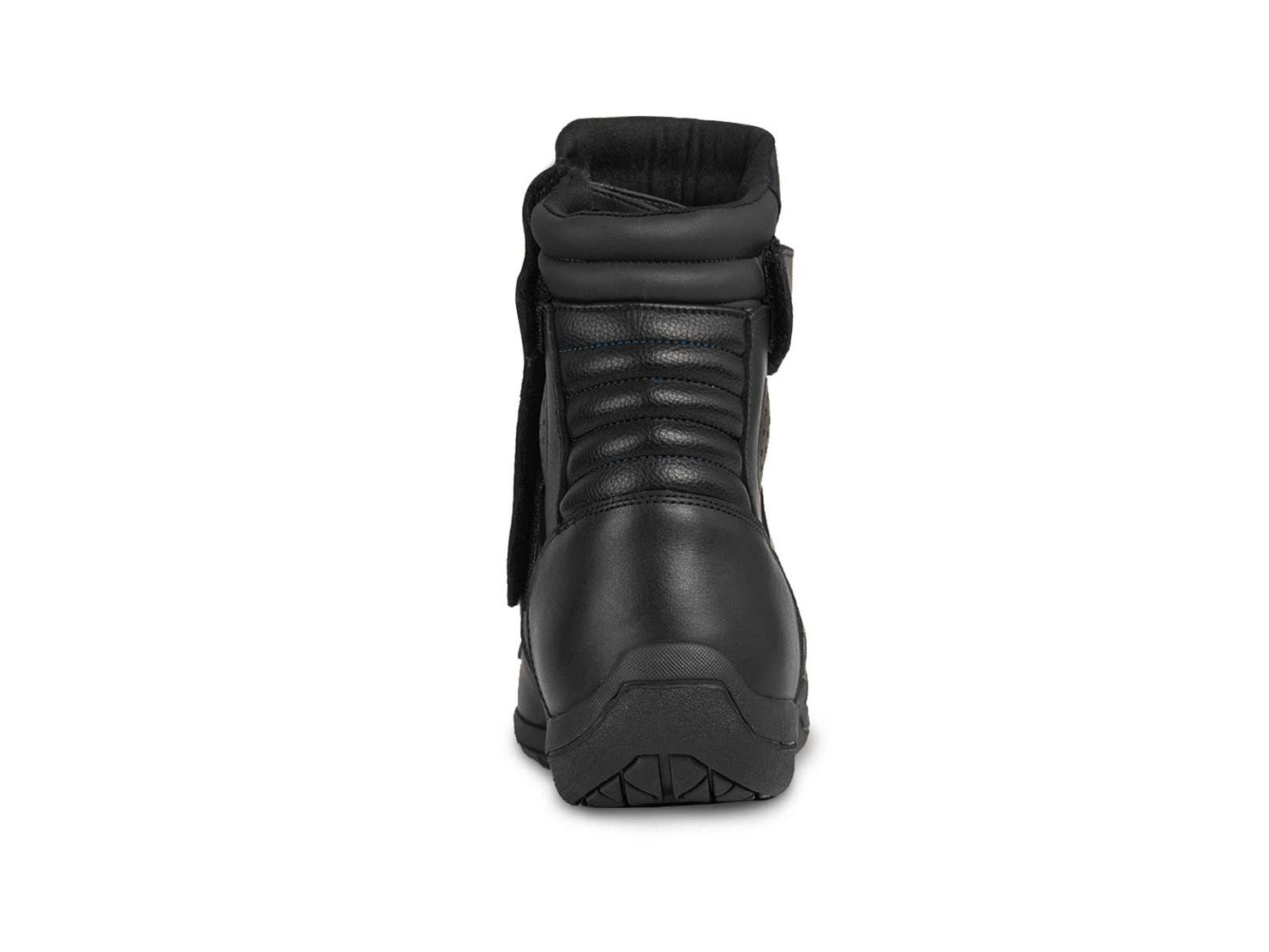 Bota mujer motociclista biker botin moto WKL 80008 Negro Az — imagen 5