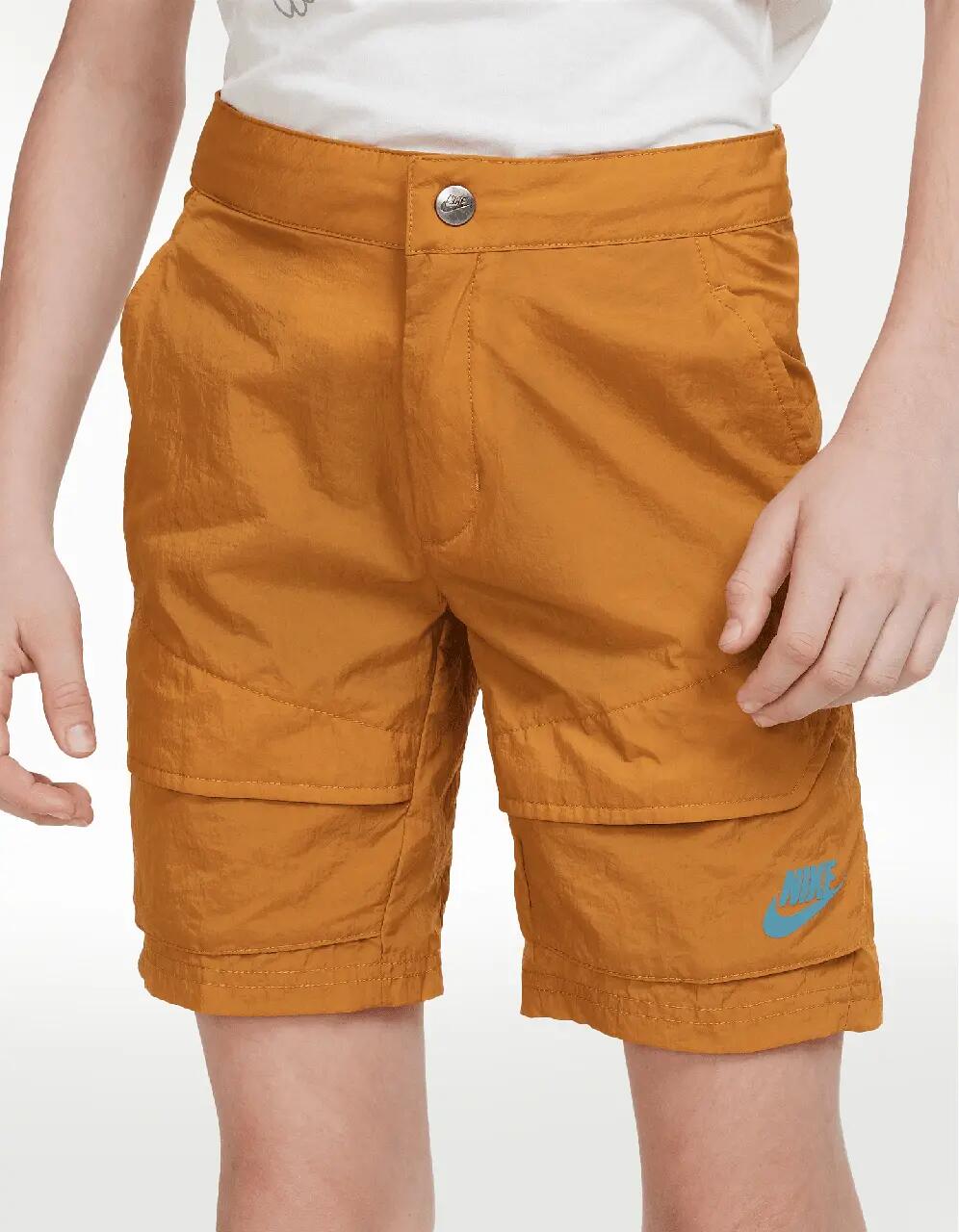 Short Nike NSW Wvn Utility Cargo Naranja - Niño — imagen 2