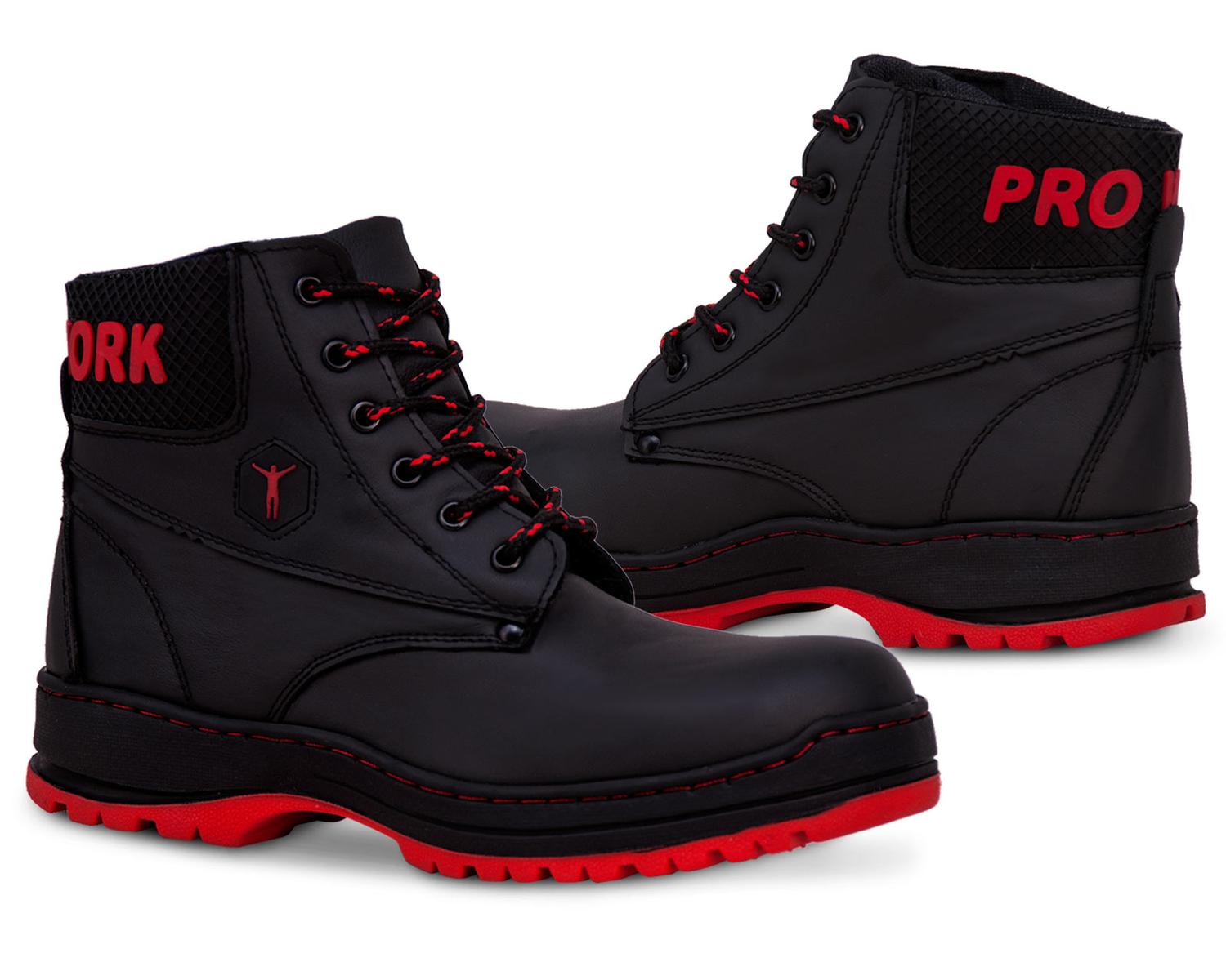Botas industriales tacticas hombre Piel trabajo botin P04 — imagen 2
