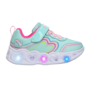 Tenis Skechers Niña Deportivo Led Turquesa Infantil T11-16
