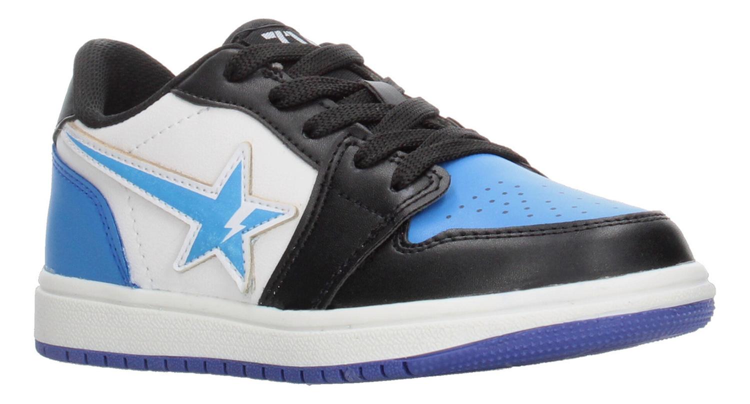 Tenis Vavito Niño Casual Diseño Estrella Ligero Cintas Ajustables Azul, Negro Infantil T18-21 — imagen 2