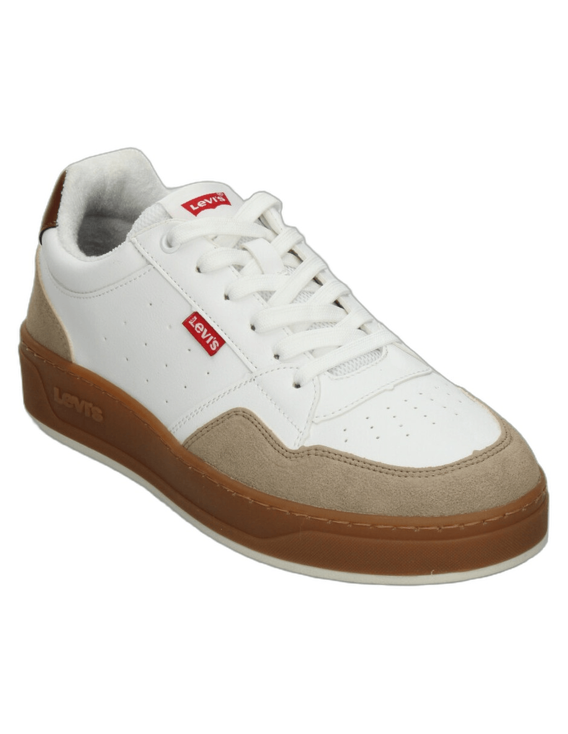 Tenis Levis Hombre Casual Deportivo Cintas Blanco Caballero — imagen 4
