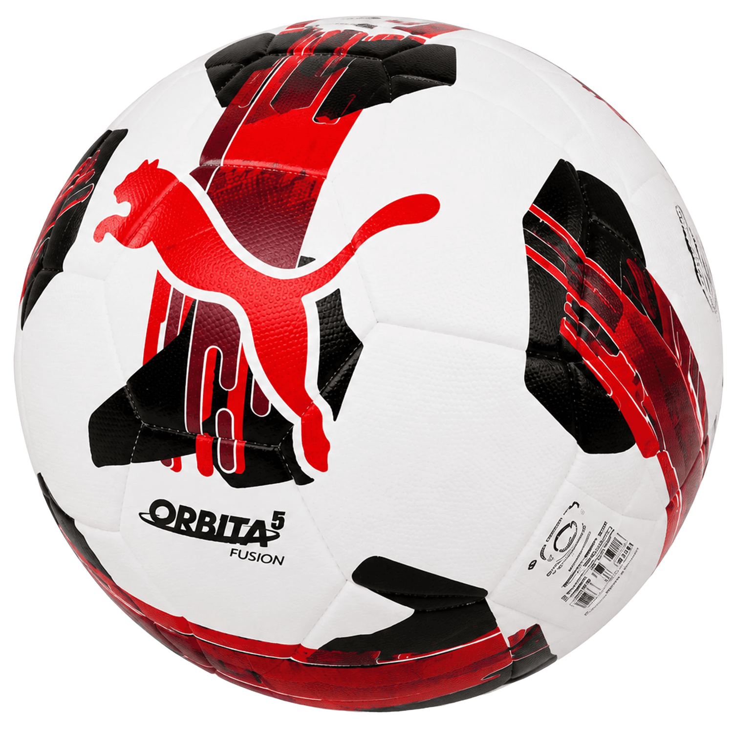 Balón Unisex Puma Orbita 5 Fusion Deportivo Blanco Rojo Caballero — image 4