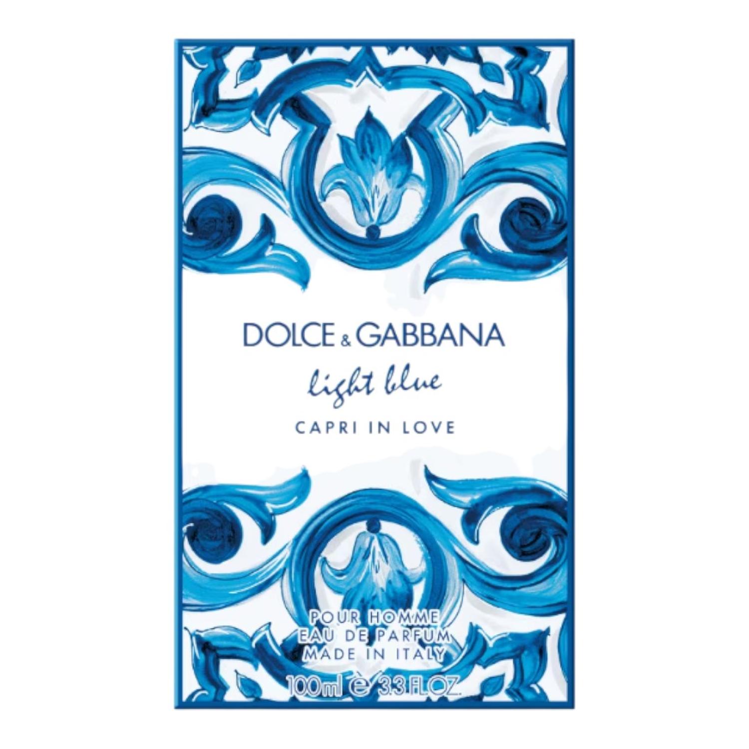 DOLCE & GABBANA LIGHT BLUE CAPRI IN LOVE POUR HOMME EDP 100 ML — imagen 2