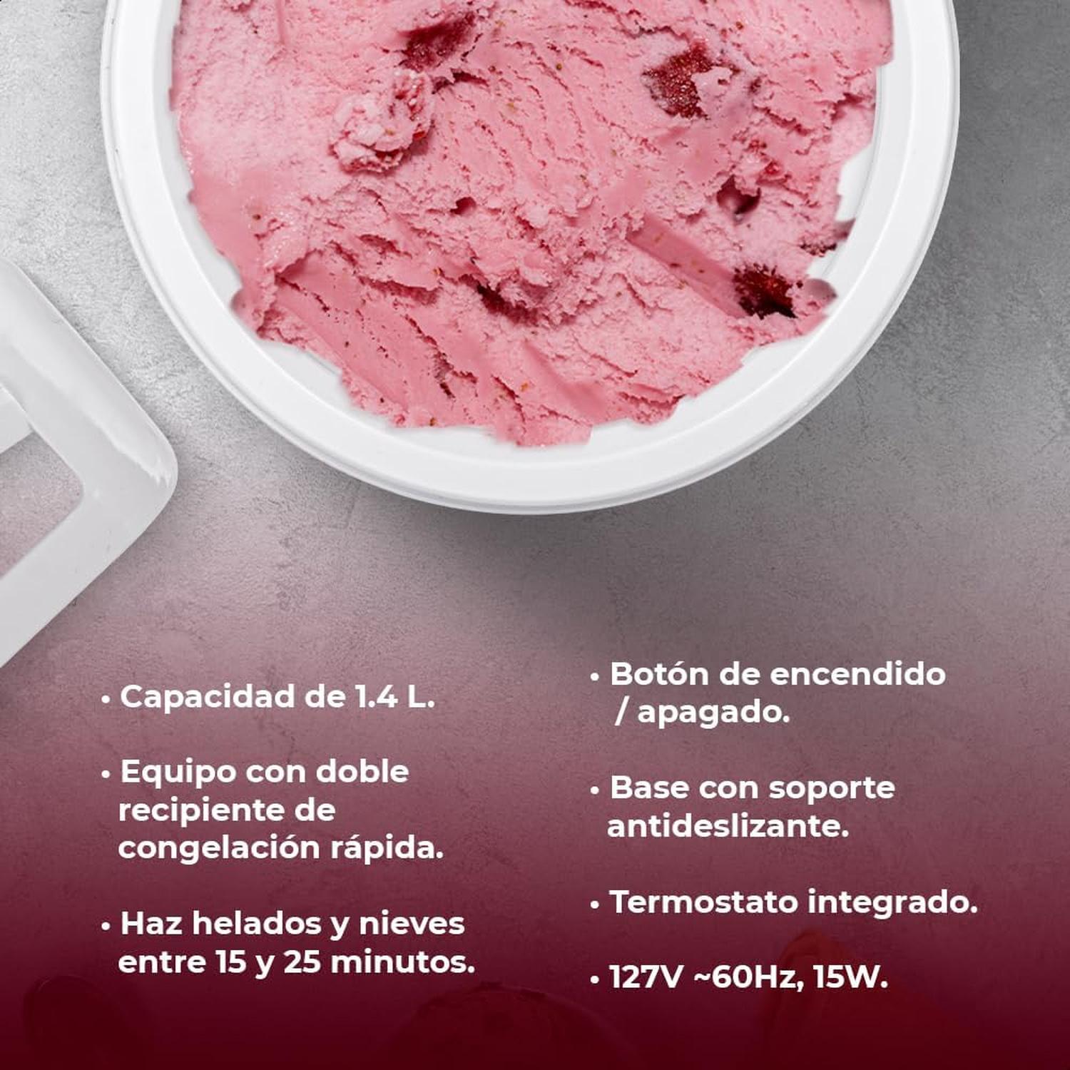 MAQUINA DE HELADO DAEWOO DICM140M 1.4L TERMOSTATO INTEGRADO — imagen 5